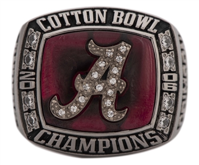 2006 Alabama Crimson Tide Cotton Bowl Championship Ring With Original Presentation Box